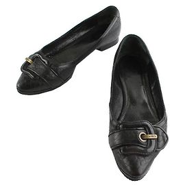 Fendi Black Flat Shoes Black