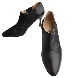 Manolo Blahnik Schwarze Biker-Stiefelette Schwarz