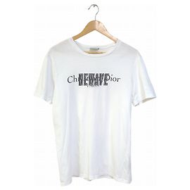 Dior New Wave Kurzarm-T-Shirt Weiß