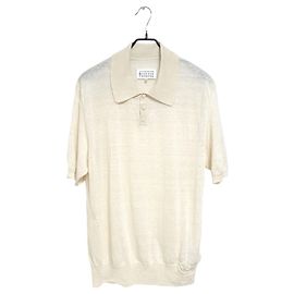Maison Martin Margiela Maison Margiela Short Sleeve Knit Polo White