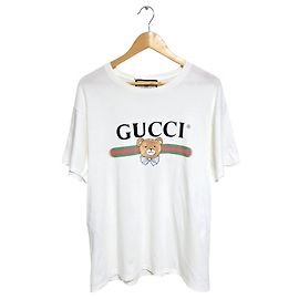 Gucci Kurzarm-T-Shirt mit Kai Belt-Logo XJDJH Weiß
