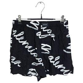 Balenciaga Pyjamashorts mit Schriftzug Schwarz