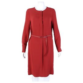 Loro Piana Seidenkleid Rot