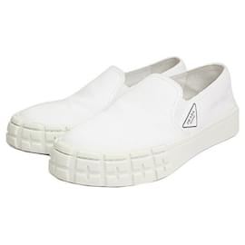 Prada Mocassin blanc Blanc