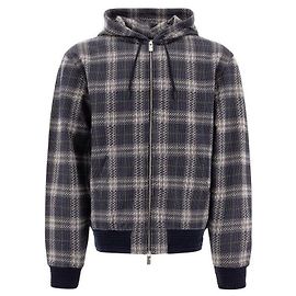 Burberry Baumwollmischung Zip-Hoodie Blau