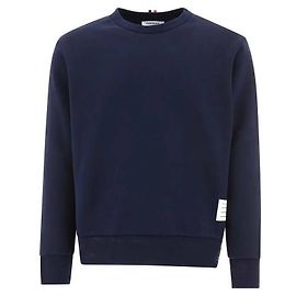 Thom Browne Suéter de malha loopback listrado Azul