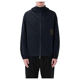 Burberry Giacca in nylon e cotone Blu