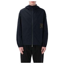 Burberry Nylon Cotton Jacket Blue