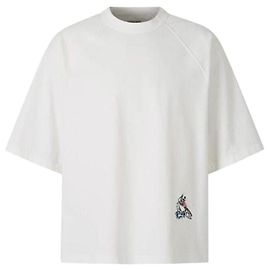 Bottega Veneta Camiseta de algodão jersey macio de manga curta Branco