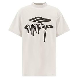 Balenciaga Oversized T-Shirt Weiß