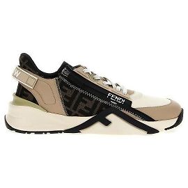 Fendi Tênis baixos de couro Marrom