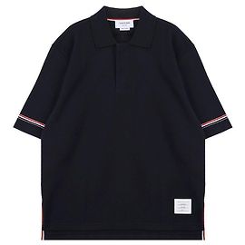 Thom Browne Rugby-Polo aus Baumwolle Blau