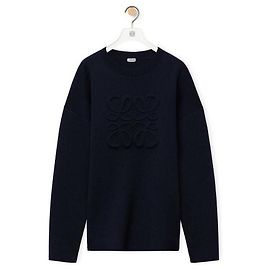 Loewe Pullover aus Wolle Anagram Blau
