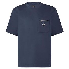 Fendi Baumwoll-T-Shirt ARYR Blau