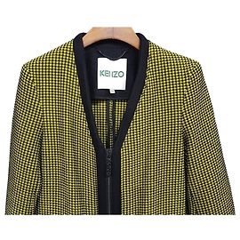 Kenzo Giacca Donna Collo a V Giallo