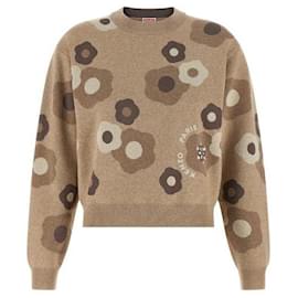 Kenzo Bestickter Pullover Braun