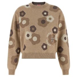 Kenzo Embroidered Jumper Brown