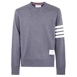 Thom Browne Klassischer Loopback-Sweatshirt Braun