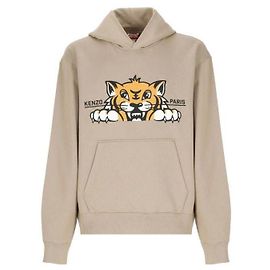 Kenzo Bestickter Kapuzenpullover Braun