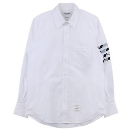 Thom Browne Camisa de algodão Branco