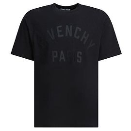 Givenchy Cotton T-shirt with Paris Patch Black