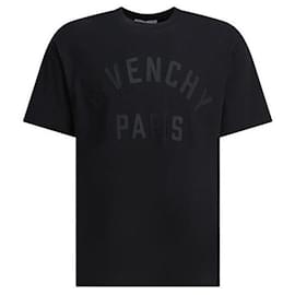 Givenchy Baumwoll-T-Shirt mit Paris-Patch Schwarz