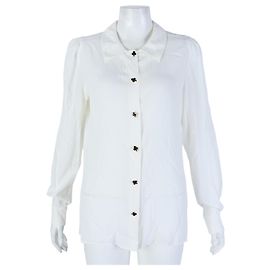 Camicia Moschino Bianca in Seta Bianco