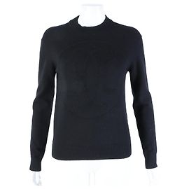 Hemd aus Kaschmir mit langen Ärmeln von Hermès Schwarz