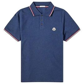 Polo da Uomo Moncler Blu Navy Blu