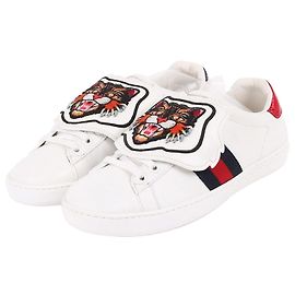 Gucci Angry Cat Patch Ace Sneakers Weiß