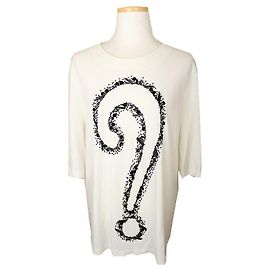 Moschino Top de pérolas preto e marfim Branco