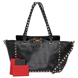 Valentino Trapeze Small Tote Schultertasche Schwarz