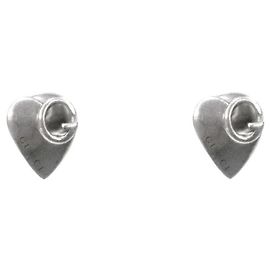 Gucci Pendientes de Corazón de Plata Plata