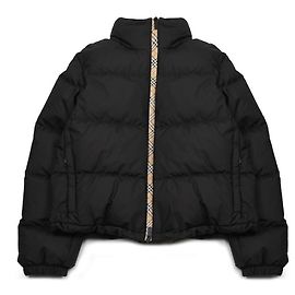 Burberry Checked Tape Ambleside Puffer Jacket Black