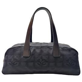 Chanel Nuova borsa da bowling con logo CC da viaggio Nero