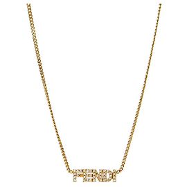 Fendi Collana in oro cubico D'oro