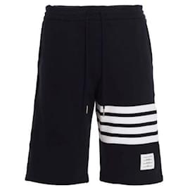 Thom Browne Bermuda de moletom Loopback Clássico Azul
