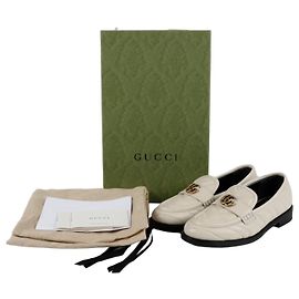 Gucci Mocassin double Blanc