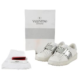 Valentino Baskets Rockstud Untitled Blanc