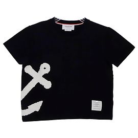 Thom Browne One Size Boucle Anker T-Shirt Blau