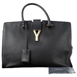 Saint Laurent Neue Cabas Chic Medium Tote Tasche Schwarz
