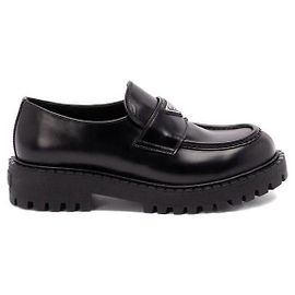 Prada Leather Loafers Black