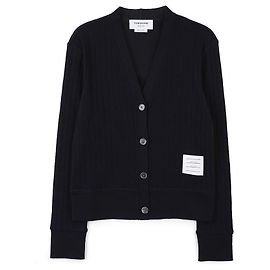 Thom Browne Cardigan à col en V Bleu