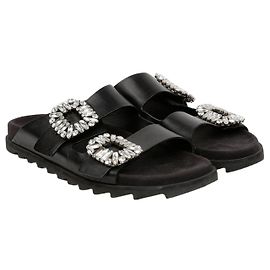 Roger Vivier Slidy Sandals Size Black