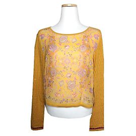 Etro Senfgelbes Strickoberteil Gelb
