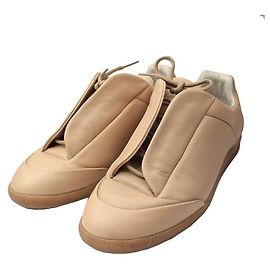 Maison Martin Margiela Tênis de couro de bezerro bege Maison Margiela Marrom