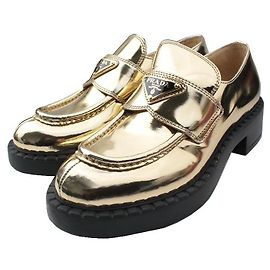 Prada Gold Loafer Golden