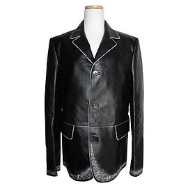 MCM Giacca in agnello nera Nero