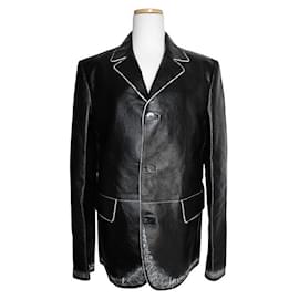 MCM Schwarze Lammlederjacke Schwarz