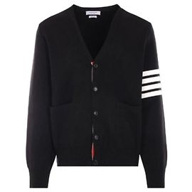 Thom Browne Schwarze Milano-Stich-Cardigan Schwarz